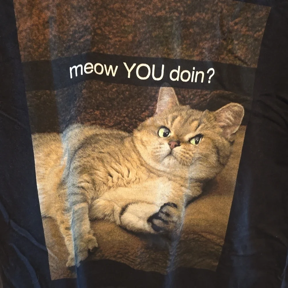 Black Matter Black Cat T-Shirt - Meow You Doin'?